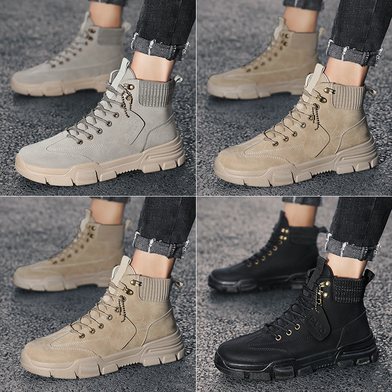 Classic High-Top Leather Boots